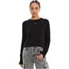 Tommy Hilfiger Tommy Jeans TJW Essential Crew Neck Sweater DW0DW17254 Maglioni, Nero (Black), XS Donna