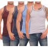 Cocain underwear 4 | 6 | 12 | Camicie da uomo colorate | Canottiera da uomo | Canottiera da M a 7XL, 4 canottiere Confezione 2, 6XL
