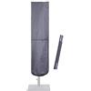 SUPERJARE Copertura per ombrellone da patio con asta per ombrelloni da 2,8 a 3,9 m e ombrelloni a doppia faccia, copertura protettiva impermeabile 600D con cerniera, grigio