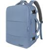 Taygeer Zaino per Ryanair 40x20x25, Zaini da Viaggio Aereo Bagaglio a Mano Piccolo 20L per Ryanair, Borse da Cabina Uomo Donna Impermeabile Zaino Porta PC 14 Pollici per Scuola Lavoro, Blu Foschia