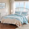 Greenland Home Maui Set Trapunta, Cotone, Blu, 3-Piece Full/Queen