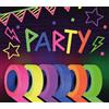 FIESTAS GUIRCA | 6 Rotoli di Nastro Decorativo Multicolore (5 mts) - Accessorio di Decorazione per Festa di Compleanno e di Fine Anno - Ideale per Celebrazioni ed Eventi - Multicolore