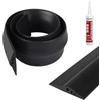 CPROSP Guarnizione Soglia Porta Garage 1 M * 78 mm con Adesivo, Altezza 14 mm, Guarnizione Della Porta del Garage, per Capannoni e Magazzini, Impedisce le Infiltrazioni di Acqua e Vento