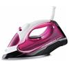 EMPOTEC Ferro da Stiro 2000W, Piastra in Acciaio Inox, Funzione Vapore Spray Secco Autopulente Serbatoio 350ml, Getto Verticale Regolazione Temperatura Tri-color Bianco/Fucsia/Nero
