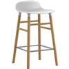 Normann Copenhagen - Sgabello bar Form - Bianco - Rovere - Designer Simon Legald