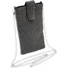 TENDYCOCO Crossbody Bag Vertical Cellphone Pouch Bag Mini Crystal for Women (Black), Nero , Ungefähr 18 x 10,5 x 1,5 cm