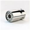 Riloer Tubo di scarico per auto Riloer da 80 mm, silenziatore di scarico per auto DB killer, silenziatore cromato, acciaio inossidabile, argento
