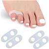 Nein 4 Pezzi Separatori Separatore Dita Piedi Mignolo Silicone, Distanziatori Mignolo, Divaricatore Per Le Dita Dei Piedi, Proteggi Mignolo, Per Evitare Sfregamenti E Alleviare La Pressione