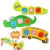 Bambebe Set 3 Pezzi Giochi Sensoriali Fidget Pop It per Bambini - Giochi da Viaggio per Aereo & Auto, Giocattolo Montessori per Bimbi da 12 Mesi, Regalo per Bambini Autistici 1 2 3 Anni