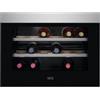 Aeg Cantinetta Vino da Incasso 18 Bottiglie Classe F Altezza 45 cm Estetica Inox Antimpronta con Porta Nera AEG KWK884520M