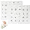 NUWIQ Tappetino Lavandino Cucina Silicone, 2 Pezzi, Grigio, PVC, Inserto per Lavello, Stoviglie