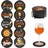 Lompyeu Sottobicchieri per bicchieri, 10 pezzi Aperol Spritz Sottobicchieri in Feltro Rotondi con Porta, Assorbenti per birra Aperol Gift - Decorazione per il tavolo del
