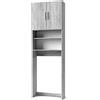 Generico Mobile coprilavatrice lava wash colore Grigio cm.63x24 h.190