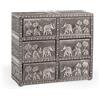HH Lifestyle Cassettiera in Legno 6 Posti modello Giaya cm.7,5x20