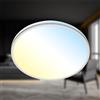 Briloner Plafoniera LED Pulup Piatta 22W IP20 con Telecomando colore Bianco e Cromo