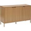Generico Credenza 3 Ante cm.120 Effetto Legno Naturale
