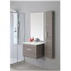 Mobile Bagno con Specchio e Pensile Dimensione 60 cm Colore Rovere Scuro