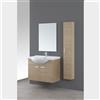 Mobile Bagno con Specchio Dimensione 85 cm Rovere