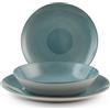 Servizio Tavola in Porcellana 18 Pezzi Coupe Echo Colore Verde