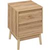 Generico Comodino 2 Cassetti modello Abana cm.40x40 h.56