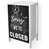 Lupia Mobile 3 Cassetti Sorry We're Closed colore Bianco e Nero