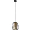 Eglo Lampada Sospensione Encinitos Attacco E27 - 1 Luce 40W colore Acciaio Nero Oro