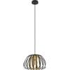 Eglo Lampada Sospensione Encinitos Attacco E27 - 1 Luce 40W colore Acciaio Nero Oro