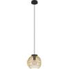 Eglo Sospensione Venezuela Attacco E27 - 1 Luce 40W Ø23,5 Colore Acciaio Nero Oro