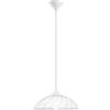 Eglo Sospensione Vetro Globe 1 Luce 60W E27 Ø35cm Plastica Bianco