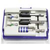 Tivoly 11900670002 - Set di 5 utensili per trapano, frese a noce, punte per avvitare, porta punte, colore: Grigio