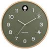 Karlsson Orologio da parete a cucù naturale - Verde giungla (KA5886GR)