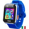 VTech Kidizoom Smartwatch DX2 Blu, Orologio Interattivo per Bambini con Doppia Fotocamera, Schermo Touch a Colori, Smartwatch con Sensore Movimento, Resistente agli Urti, Lingua Italiana, 5-13 Anni