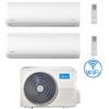 Midea Climatizzatore Condizionatore Midea Xtreme Wifi R32 Dual Split 7000 + 18000 BTU con U.E. M2OE-18HFN8-Q INVERTER Classe A++/A+