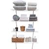 Rubbermaid Direct Mount Linen Shelf Kit 3' Lunghezza Bianco