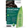 Aloecolor 4 05 cioccolato tinta permanente capelli colore ad alta pigmentazione 50 ml + rivelatore aloeossigenata 75 ml + shampoo aloecare 15 ml + guanti - - 988880973