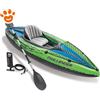 Intex Canoa Gonfiabile Challenger K1 Con Remi e Pompa (274x76x33cm) Art. 68305 - Challenger K1 Set