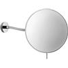 Lineabeta Specchio ingranditore 3X orientabile a parete Mevedo in ottone cromato