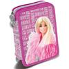 GIOCHI PREZIOSI S.P.A. Giochi Preziosi Barbie Astuccio Scuola 3 Zip Completo 13x19x6 cm