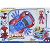 TOYS ONE Hasbro F1463 Spidey e i Suoi Fantastici Amici Spidey e Web-Crawler, Veicolo Convertibile 2-in-1