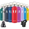 Super Sparrow Doppia Parete in Acciaio Inox Coibentato Bottiglia di Acqua -750ml - Isolante Della Borraccia - Perfetto Thermos - Privo di BPA, BPS, Ftalati