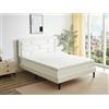 Topper in memory foam, lusso elevato, di DREAMEA - 140 x 190 cm