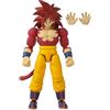 BANDAI Dragon Ball Daima Action Figure SS4 Goku Daima Dragon Stars, 17 cm, ispirata alla nuova serie TV Dragon Ball Daima (2024), articolata e multicolore (40737)