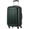 HAUPTSTADTKOFFER - Bagaglio a mano Rigida Alex, 4 Doppie ruote, Taglia 55 cm, 42 Litri, Colore Verde foresta