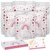 Lilnjoy 15 Pz Sacchetti cambio neonato ospedale (Rosa) - 10 Grandi e 5 Piccoli Bustine Corredino Neonato Ospedale Riutilizzabili per Asilo e Viaggi - Idea Regalo Prezioso per Future Mamme