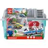 Hape Set Treno in città | Con binari, ponti, personaggi, trenino e box | Per bamini dai 3 anni