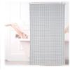 Relaxdays Tenda a Rullo per Doccia, 140 x 240 cm, Tendina Semitrasparente per Vasca da Bagno Idrorepellente, Bianco Nero