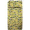 hermet Minions, Set Lenzuolo Singolo Cameretta, Una Piazza, Completo Letto, Lenzuolo Sopra, Lenzuolo Sotto Con Angoli, Federa, 100% Cotone, Prodotto Ufficiale