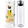 Alfi Flowmotion da 1 L, Caraffa per Acqua in Vetro Borosilicato, si Versa Automaticamente, Filtro Integrato, Coperchio Scomponibile, Lavabile in Lavastoviglie, Caraffa in Vetro, Senza Bpa