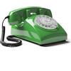 Opis Technology 60s Cable Telefono Vintage Fisso a Disco - Telefono Fisso Casa Retrò Anni 60 con Vera Suoneria Metallica e Disco Combinatore Meccanico - Verde