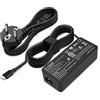 SiKER Alimentatore 100W USB C Caricatore Tipo C Compatibile con Macbook Pro Air Lenovo ThinkPad Yoga HP Elitebook Spectre Dell Latitude XPS ASUS Acer